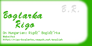boglarka rigo business card